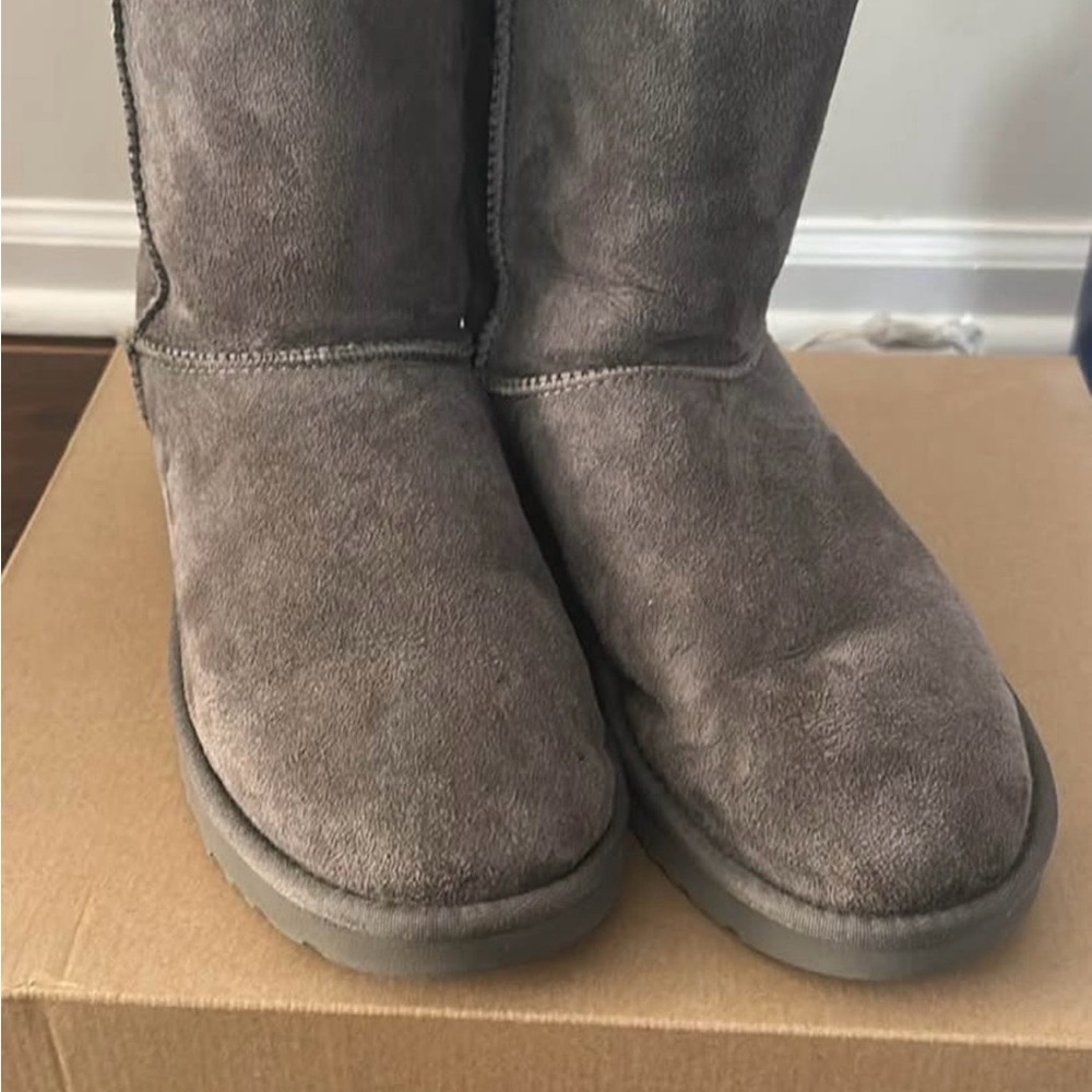 UGG Charcoal Suede Boots
